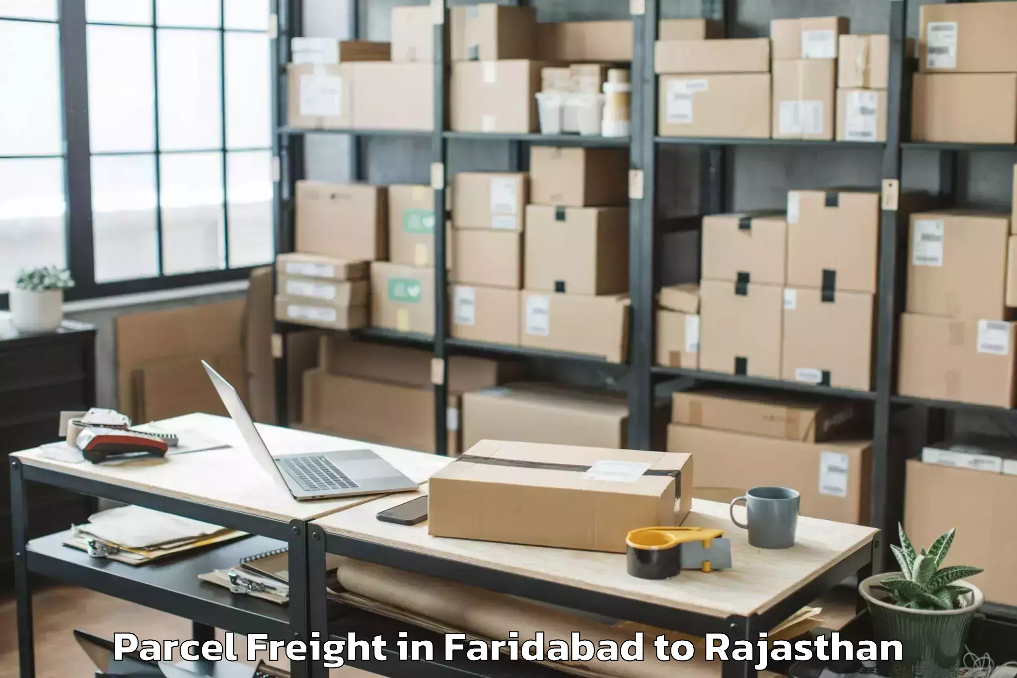 Book Faridabad to Mahindra World City Jaipur Parcel Freight